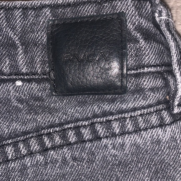 RVCA black ripped jean shorts. Size 27 - Picture 3 of 5